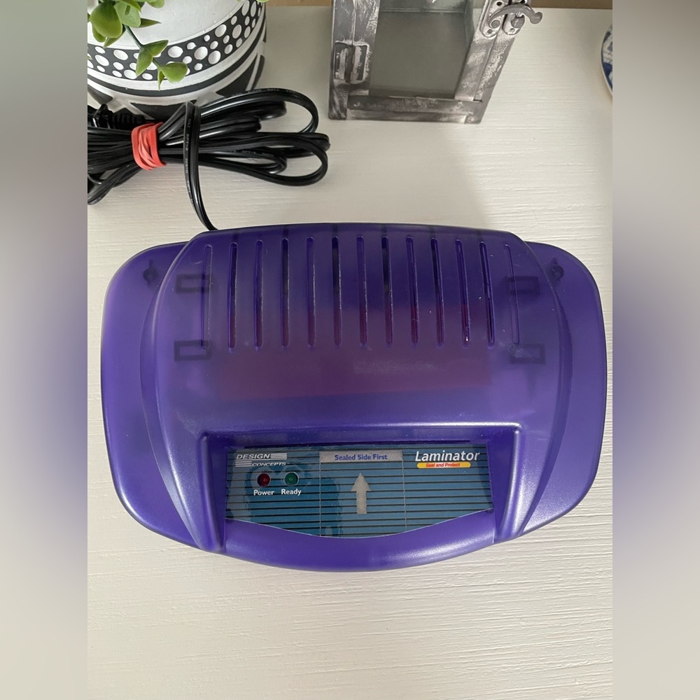 Design Concepts (DC-4H) Seal & Protect Compact Laminator Machine 120V 65W Purple